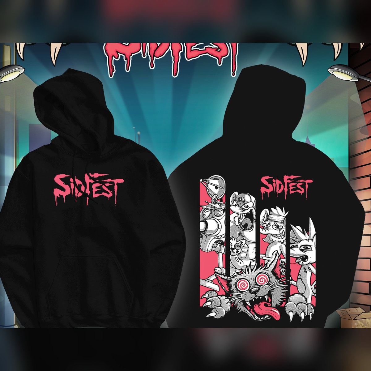 Hoodie SidFest 2026 sérigraphie