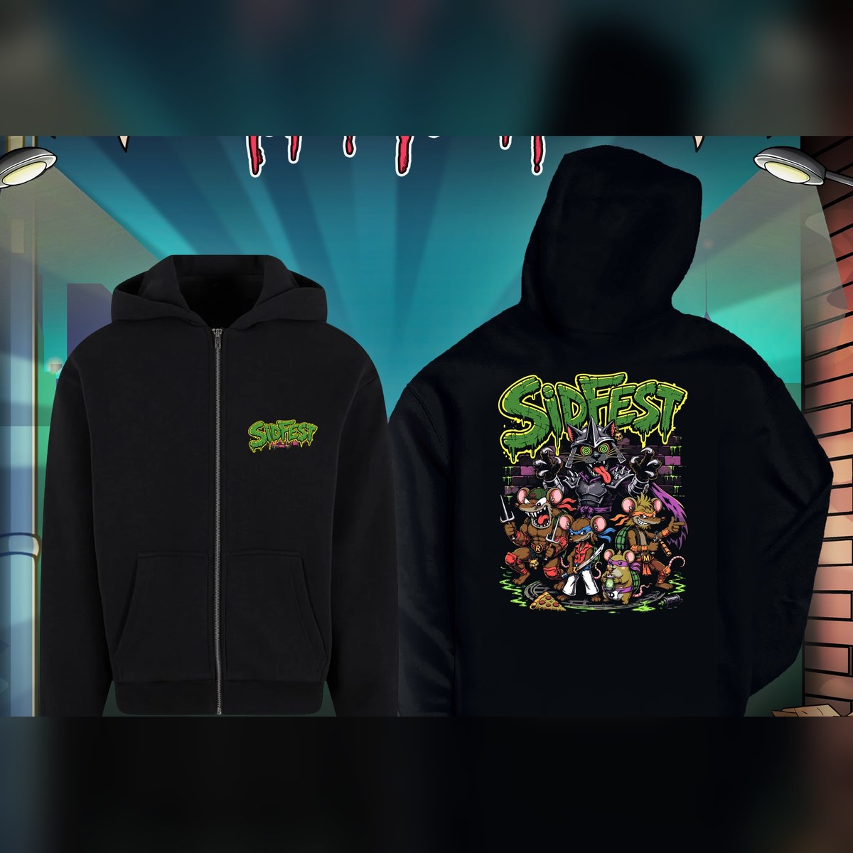 Veste zippée SidFest 2026 « Mouse Ninja »